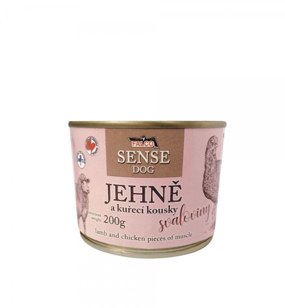FALCO SENSE DOG jehně a kuřecí kousky svaloviny 200g